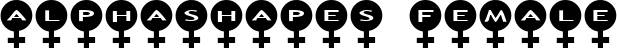 alphashapes female font